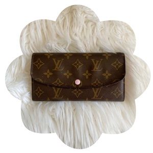 ✨🤎 Louis Vuitton 🤎✨ Emilie Wallet Rose Ballerine Monogram Canvas